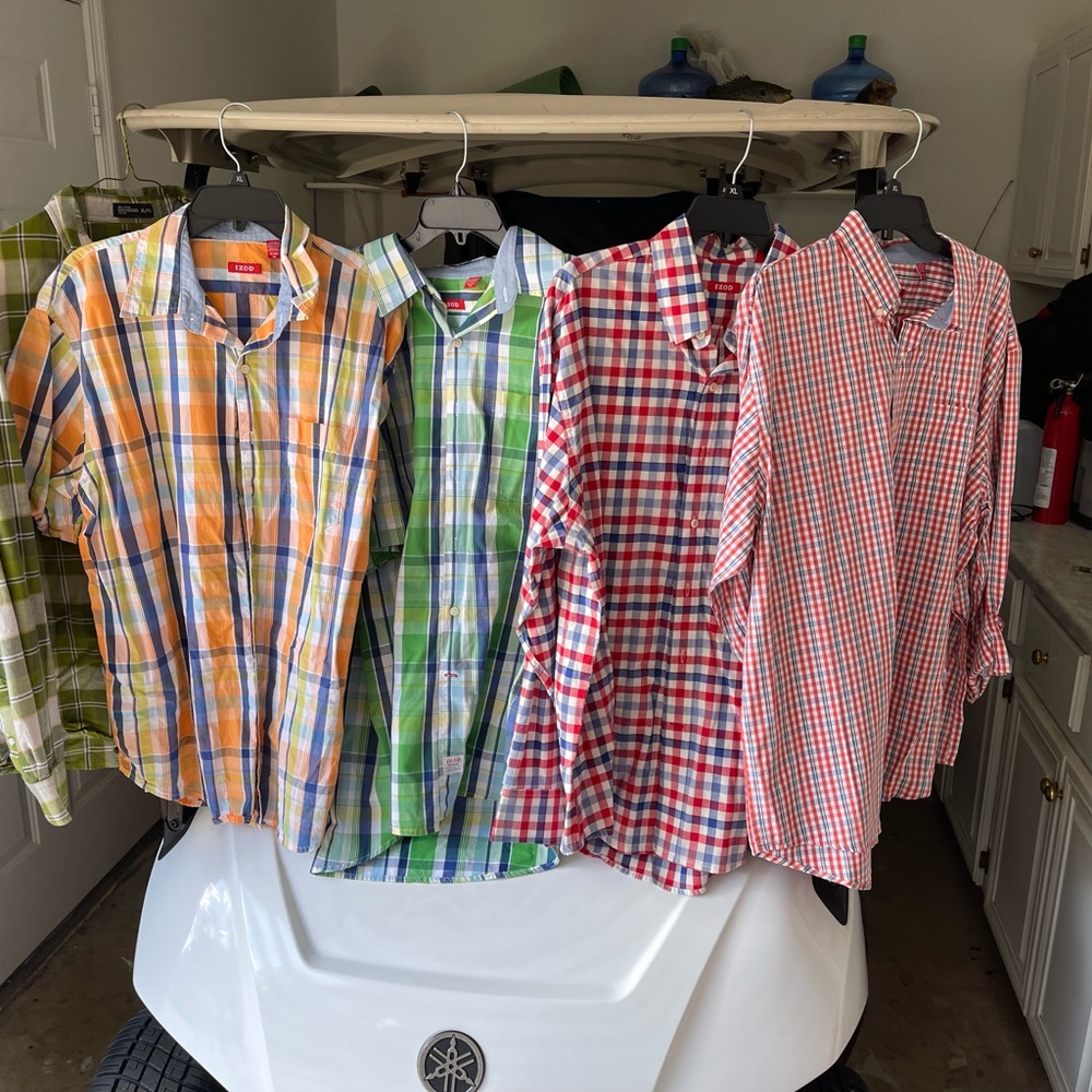 Izod Men's Plaid Button Down Shirts - Multicolor Collection
